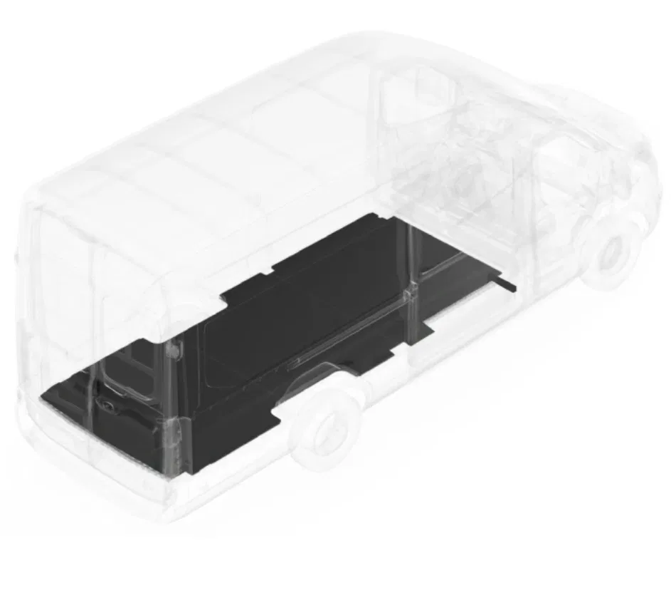 FD1114-11RF1 – LEGEND FLEET Cargo Area Liner, Direct-Fit Black Flat Edges Polypropylene Non-Skid Full Cargo Area 1 Pi...
